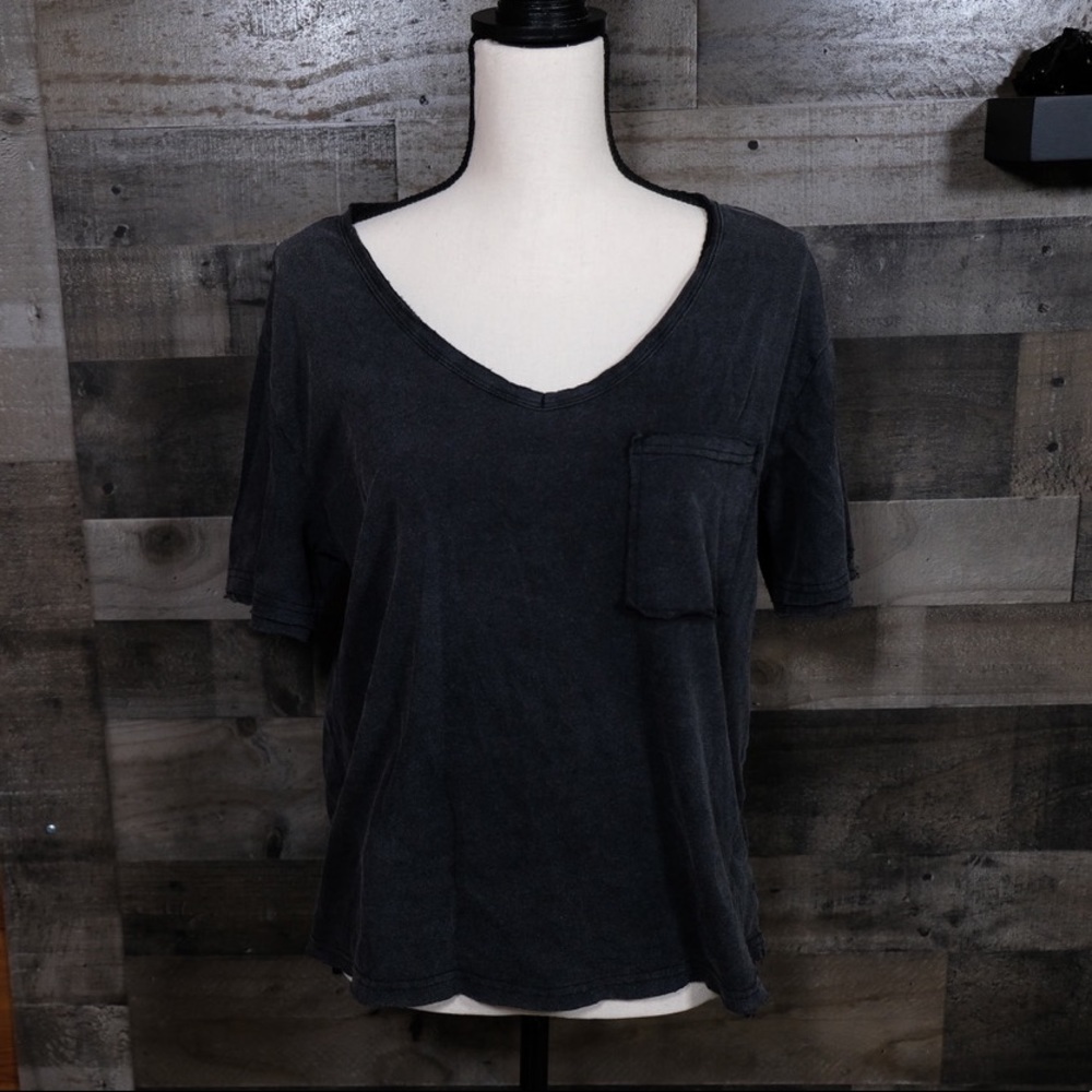 NWOT Mineral Wash Oversized Tee Black